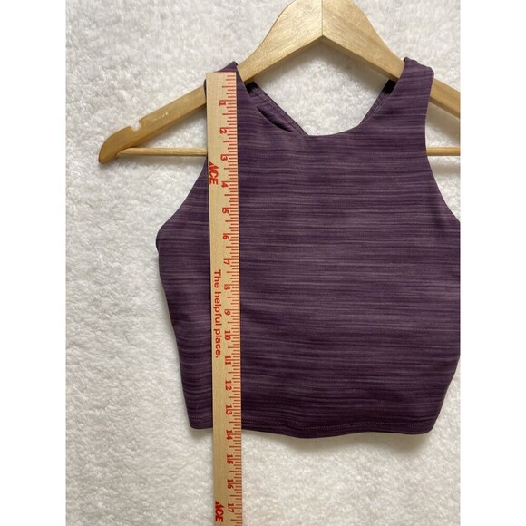 Athleta Conscious Sports Bra Tank Top Size XS Purple Athleisure Workout Exercise - Picture 3 of 8